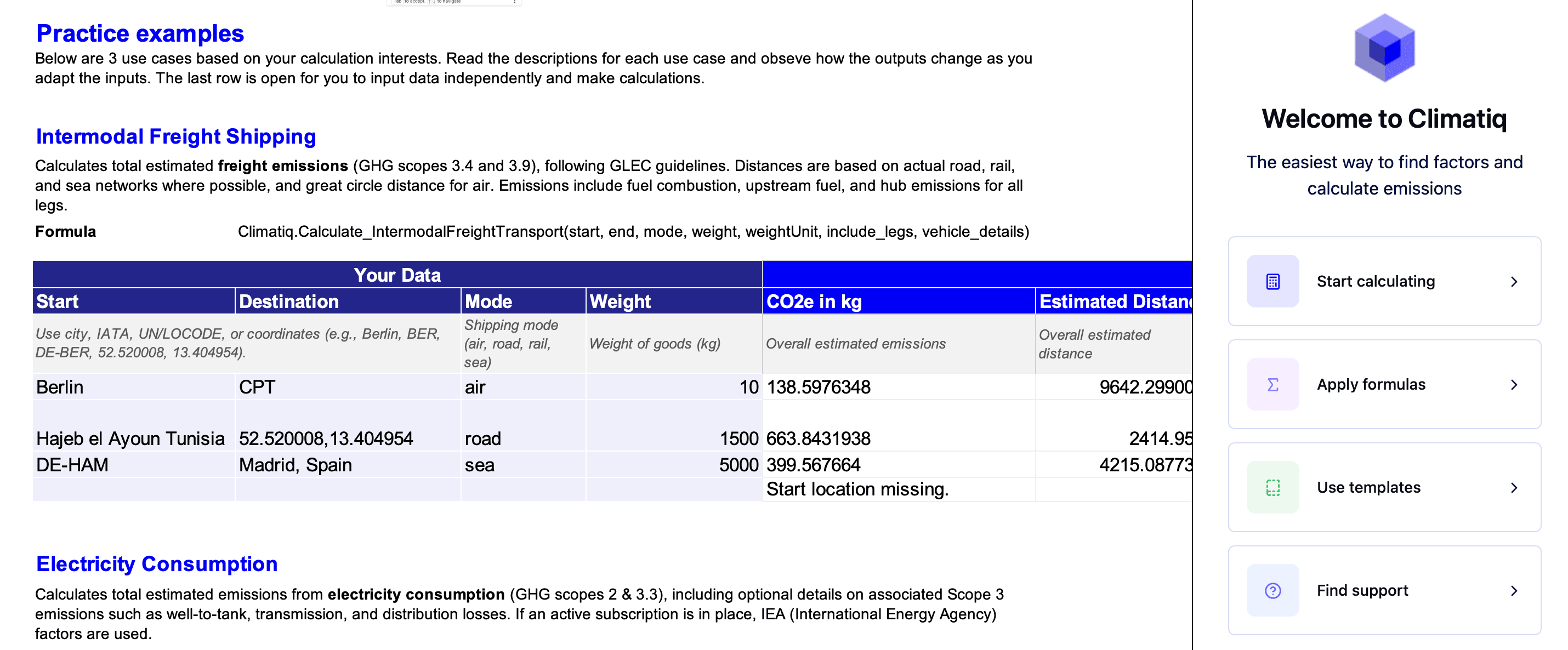Screenshot of new add-in