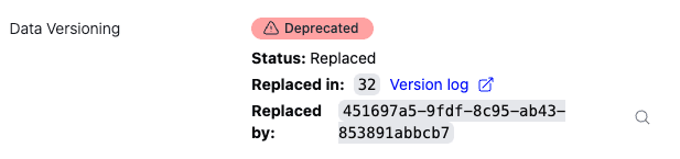 Data Studio showing a replaced emission factor with a link to the updated version